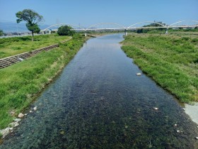 メロディ橋より下流